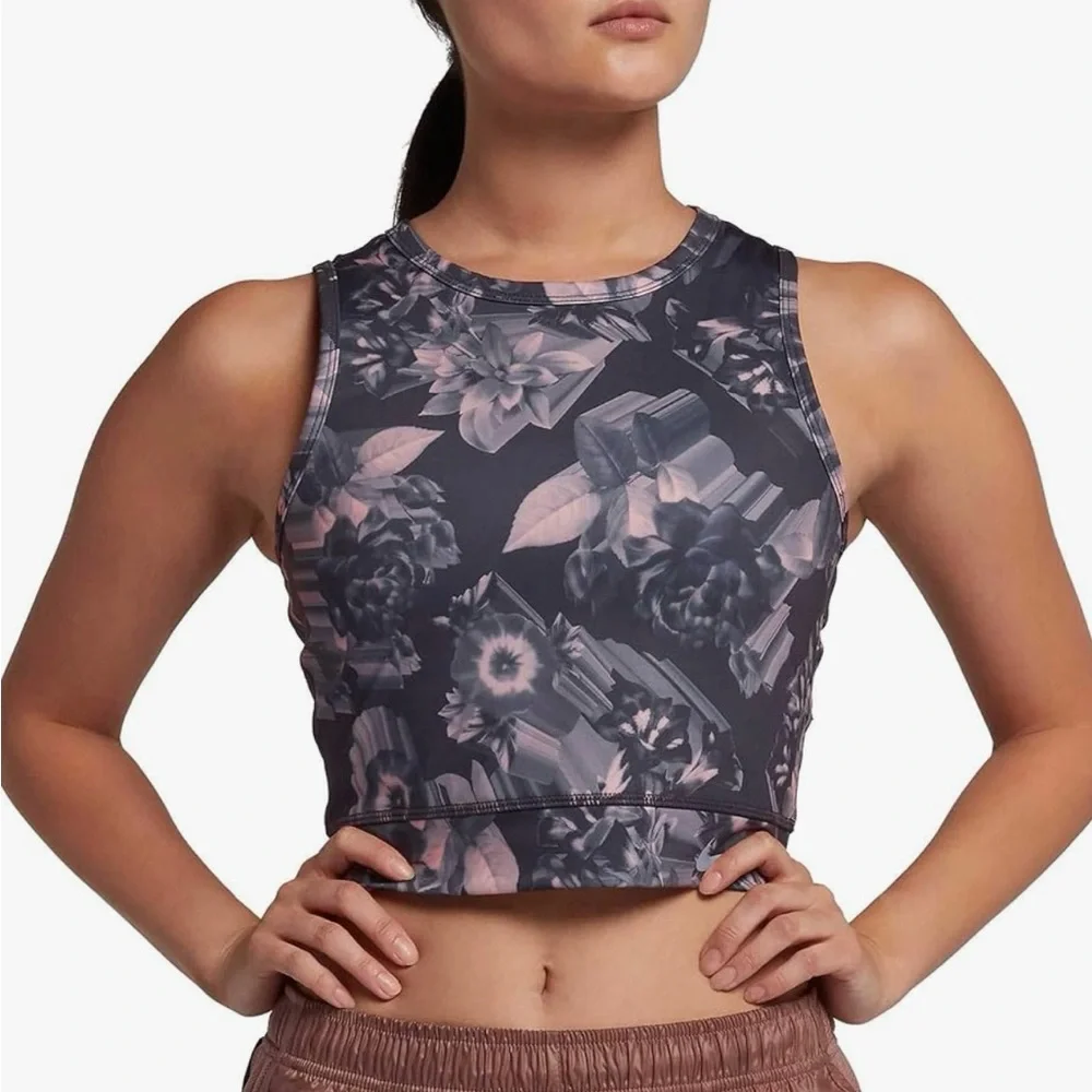 Nike Women's Epic Lux Printed Crop Running Tank